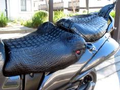 alligator harley seat