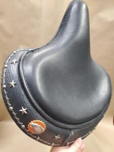 Custom Leather Motorcycle Seat