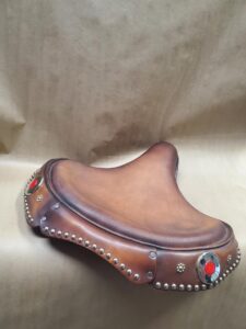 Custom Leather Motorcycle Seat