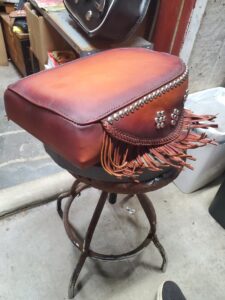 Custom Leather Motorcycle Seat