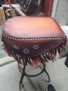 Custom Leather Motorcycle Seat
