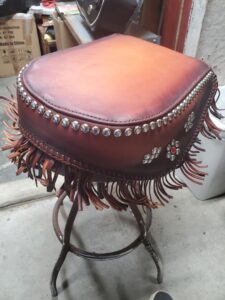 Custom Leather Motorcycle Seat