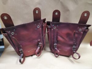 Custom Leather Motorcycle Saddlebag