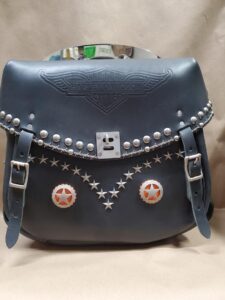 Custom Leather Motorcycle Saddlebag