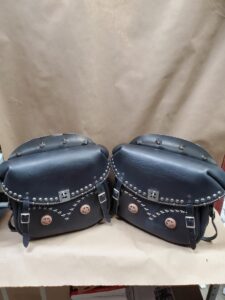 Custom Leather Motorcycle Saddlebag