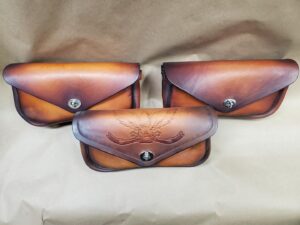 Custom Leather Motorcycle Saddlebag