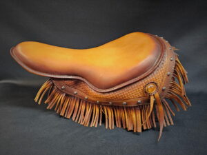 Custom Leather Motorcycle Seat