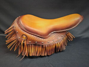 Custom Leather Motorcycle Seat