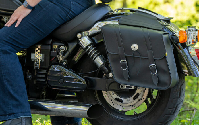 Custom vs. Factory Motorcycle Saddlebags: Which One is Right for You?-heathersleathers