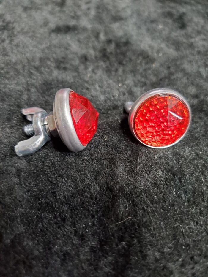 Faceted Reflector Glass Jewel Fastener