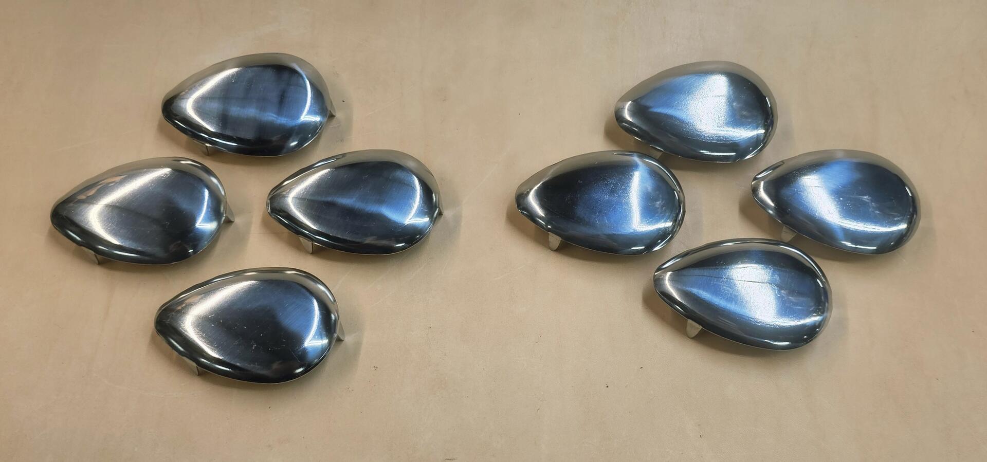 Spoon Conchos for 1948-49, 1950-53 Harley-Davidson Saddlebags - Image 2